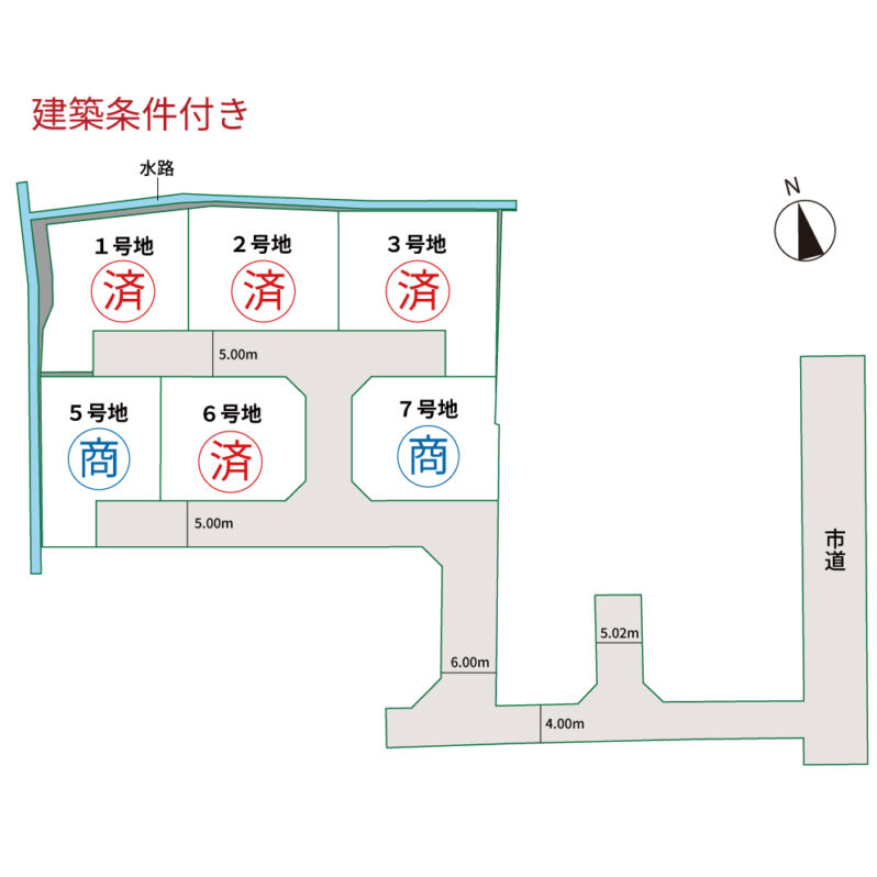 アイタウン多肥3　区画図